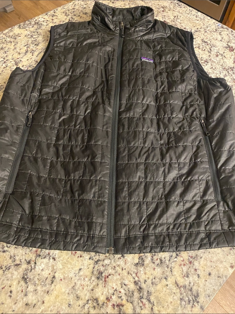 Patagonia nano puff Black Quilted men’s  Vest with Zip Pockets